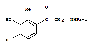 (8ci)-3,4-二羥基-2-(異丙基氨基)-2-甲基-苯乙酮結(jié)構(gòu)式_801997-79-5結(jié)構(gòu)式