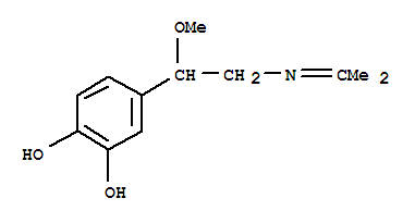(8ci)-4-[2-(異亞丙基氨基)-1-甲氧基乙基]-鄰苯二酚結構式_802261-67-2結構式