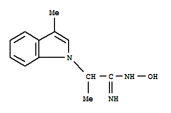 (8ci)-alpha,3-二甲基-吲哚-1-乙酰胺肟結構式_802263-48-5結構式