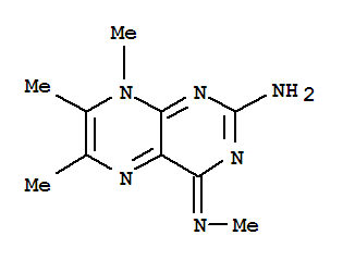 (8CI)-2,8-二氫-2-亞氨基-6,7,8-三甲基-4-(甲基氨基)-蝶啶結(jié)構(gòu)式_802292-65-5結(jié)構(gòu)式