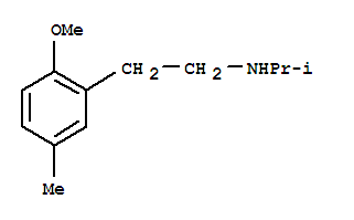(8ci)-n-異丙基-2-甲氧基-5-甲基-苯乙胺結構式_802317-24-4結構式