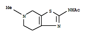 (8ci)-n-(4,5,6,7-四氫-5-甲基噻唑并[5,4-c]吡啶-2-基)-乙酰胺結(jié)構(gòu)式_802575-71-9結(jié)構(gòu)式