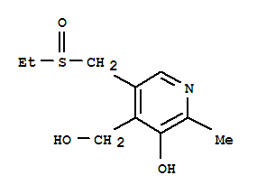 (8ci)-5-[(乙基亞磺?；?甲基]-3-羥基-2-甲基-4-吡啶甲醇結構式_802593-02-8結構式