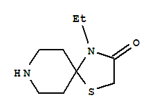 (8ci)-4-乙基-1-硫雜-4,8-二氮雜螺[4.5]癸烷-3-酮結構式_802620-28-6結構式