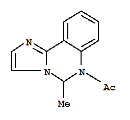 (8ci)-6-乙?；?5,6-二氫-5-甲基-咪唑并[1,2-c]喹唑啉結(jié)構(gòu)式_802892-14-4結(jié)構(gòu)式