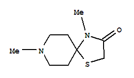 (8ci)-4,8-二甲基-1-硫雜-4,8-二氮雜螺[4.5]癸烷-3-酮結(jié)構(gòu)式_802897-55-8結(jié)構(gòu)式