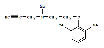 (9ci)-n-[2-(2,6-二甲基苯氧基)乙基]-n-甲基-2-丙炔-1-胺結(jié)構(gòu)式_803635-22-5結(jié)構(gòu)式