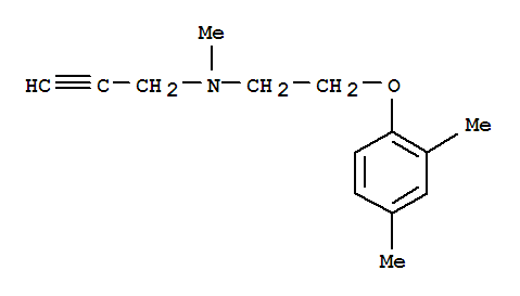 (9ci)-n-[2-(2,4-二甲基苯氧基)乙基]-n-甲基-2-丙炔-1-胺結構式_804429-49-0結構式
