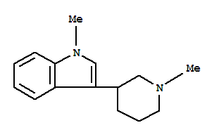 1H-indole,1-methyl-3-(1-methyl-3-piperidinyl)-(9ci)Structure,804445-38-3Structure 1H-indole,1-methyl-3-(1-methyl-3-piperidinyl)-(9ci) Structure,804445-38-3Structure