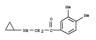 Ethanone, 2-(cyclopropylamino)-1-(3,4-dimethylphenyl)-(9ci)Structure,805184-87-6Structure Ethanone, 2-(cyclopropylamino)-1-(3,4-dimethylphenyl)-(9ci) Structure,805184-87-6Structure