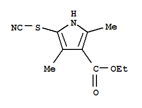 (9ci)-2,4-二甲基-5-硫代氰?；?1H-吡咯-3-羧酸乙酯結(jié)構(gòu)式_806632-20-2結(jié)構(gòu)式