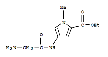 (9ci)-4-[(氨基乙?；?氨基]-1-甲基-1H-吡咯-2-羧酸乙酯結(jié)構(gòu)式_807267-05-6結(jié)構(gòu)式