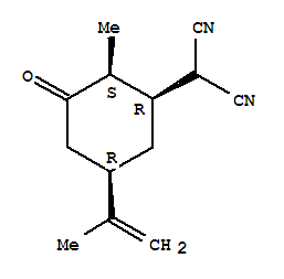 (9ci)-[(1r,2s,5r)-2-甲基-5-(1-甲基乙烯)-3-氧代環(huán)己基]-丙二腈結(jié)構(gòu)式_807368-54-3結(jié)構(gòu)式