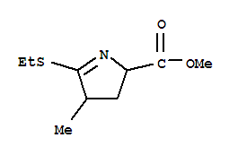 (9ci)-5-(乙基硫代)-3,4-二氫-4-甲基-2H-吡咯-2-羧酸甲酯結(jié)構(gòu)式_808148-34-7結(jié)構(gòu)式