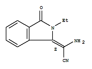 (2z)-(9ci)-氨基(2-乙基-2,3-二氫-3-氧代-1H-異吲哚-1-基)-乙腈結(jié)構(gòu)式_809230-45-3結(jié)構(gòu)式