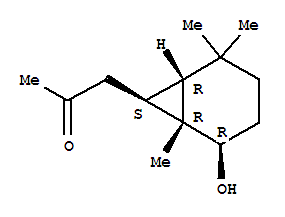 rel-(9ci)-1-[(1r,2r,6r,7s)-2-羥基-1,5,5-三甲基雙環(huán)[4.1.0]庚-7-基]-2-丙酮結(jié)構(gòu)式_809237-16-9結(jié)構(gòu)式
