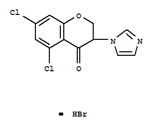 (9ci)-5,7-二氯-2,3-二氫-3-(1H-咪唑-1-基)-4H-1-苯并吡喃-4-酮結(jié)構(gòu)式_80929-01-7結(jié)構(gòu)式