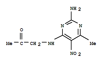(9ci)-1-[(2-氨基-6-甲基-5-硝基-4-嘧啶)氨基]-2-丙酮結構式_811439-86-8結構式
