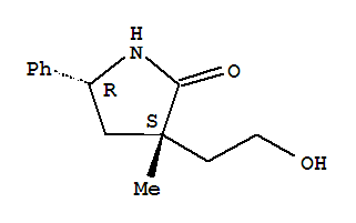 (3r,5s)-rel-(9ci)-3-(2-羥基乙基)-3-甲基-5-苯基-2-吡咯烷酮結(jié)構(gòu)式_811445-83-7結(jié)構(gòu)式
