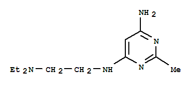 (4CI)-4-氨基-6-(2-二乙基氨基乙基氨基)-2-甲基嘧啶結(jié)構(gòu)式_811868-32-3結(jié)構(gòu)式