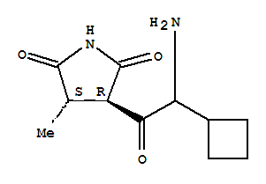 (3r,4s)-(9ci)-3-(氨基環(huán)丁基乙?；?-4-甲基-2,5-吡咯烷二酮結(jié)構(gòu)式_812630-88-9結(jié)構(gòu)式