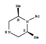 (2r,6s)-rel-(9ci)-1-乙?；?2,6-二甲基哌嗪結(jié)構(gòu)式_813425-63-7結(jié)構(gòu)式