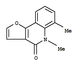 (9ci)-5,6-二甲基-呋喃并[3,2-c]喹啉-4(5h)-酮結(jié)構(gòu)式_816418-43-6結(jié)構(gòu)式