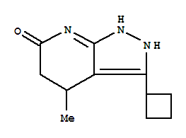 (9ci)-3-環(huán)丁基-1,2,4,5-四氫-4-甲基-6H-吡唑并[3,4-b]吡啶-6-酮結構式_817641-90-0結構式
