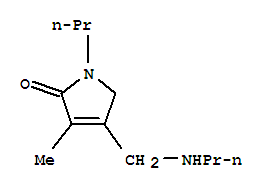 (9ci)-1,5-二氫-3-甲基-1-丙基-4-[(丙基氨基)甲基]-2H-吡咯-2-酮結構式_819800-31-2結構式