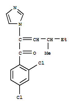 1-(2,4-二氯苯基)-2-(1H-咪唑-1-基)-4-甲基-2-己烯-1-酮結(jié)構(gòu)式_82013-28-3結(jié)構(gòu)式