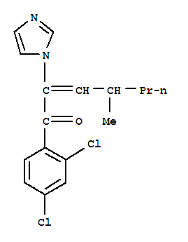 1-(2,4-二氯苯基)-2-(1H-咪唑-1-基)-4-甲基-2-庚烯-1-酮結(jié)構(gòu)式_82013-29-4結(jié)構(gòu)式