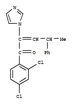 1-(2,4-二氯苯基)-2-(1H-咪唑-1-基)-4-苯基-2-戊烯-1-酮結(jié)構(gòu)式_82013-32-9結(jié)構(gòu)式