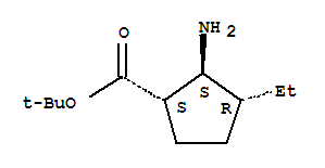 (1s,2s,3r)-(9ci)-2-氨基-3-乙基-環(huán)戊烷羧酸 1,1-二甲基乙酯結構式_820236-57-5結構式