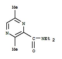 (9CI)-N,N-二乙基-3,6-二甲基-吡嗪羧酰胺結(jié)構(gòu)式_820250-40-6結(jié)構(gòu)式