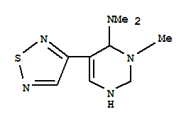 (9ci)-1,2,3,4-四氫-n,n,3-三甲基-5-(1,2,5-噻二唑-3-基)-4-嘧啶胺結構式_820973-06-6結構式