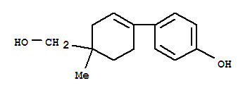 (9CI)-4-[4-(羥基甲基)-4-甲基-1-環(huán)己烯-1-基]-苯酚結(jié)構(gòu)式_821798-52-1結(jié)構(gòu)式