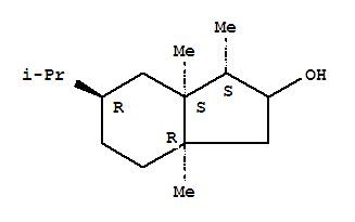 (1s,3ar,6r,7as)-(9ci)-八氫-1,3a,7a-三甲基-6-(1-甲基乙基)-1H-茚-2-醇結(jié)構(gòu)式_823203-42-5結(jié)構(gòu)式