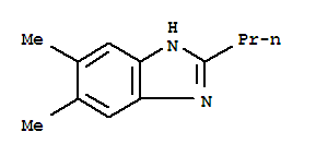1H-benzimidazole,5,6-dimethyl-2-propyl-(9ci)Structure,82326-42-9Structure 1H-benzimidazole,5,6-dimethyl-2-propyl-(9ci) Structure,82326-42-9Structure