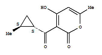 rel-(9ci)-4-羥基-6-甲基-3-[[(1r,2r)-2-甲基環(huán)丙基]羰基]-2H-吡喃-2-酮結構式_823792-52-5結構式