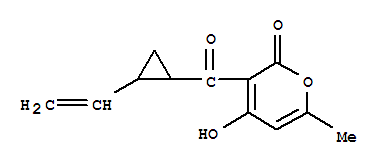 (9ci)-3-[(2-乙烯環(huán)丙基)羰基]-4-羥基-6-甲基-2H-吡喃-2-酮結(jié)構(gòu)式_823792-56-9結(jié)構(gòu)式