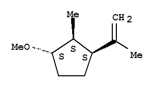 (1r,2r,3r)-rel-(9ci)-1-甲氧基-2-甲基-3-(1-甲基乙烯)-環(huán)戊烷結構式_824391-11-9結構式