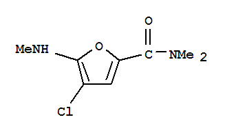 4-氯-N,N-二甲基-5-(甲基氨基)-2-呋喃羧酰胺結構式_826991-42-8結構式