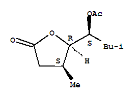 (4s,5r)-(9ci)-5-[(1s)-1-(乙?；趸?-3-甲基丁基]二氫-4-甲基-2(3H)-呋喃酮結(jié)構(gòu)式_828263-44-1結(jié)構(gòu)式
