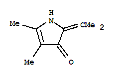 (9ci)-1,2-二氫-4,5-二甲基-2-(1-甲基亞乙基)-3H-吡咯-3-酮結(jié)構(gòu)式_83123-18-6結(jié)構(gòu)式