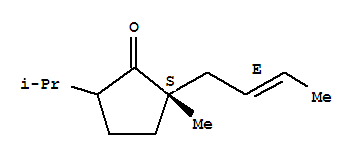 Cyclopentanone,2-(2e)-2-butenyl-2-methyl-5-(1-methylethyl)-,(2s)-(9ci)Structure,836628-77-4Structure Cyclopentanone,2-(2e)-2-butenyl-2-methyl-5-(1-methylethyl)-,(2s)-(9ci) Structure,836628-77-4Structure
