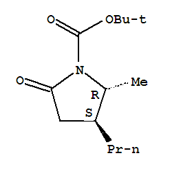 (2r,3s)-rel-2-甲基-5-氧代-3-丙基-1-吡咯烷羧酸-1,1-二甲基乙酯結(jié)構(gòu)式_850080-30-7結(jié)構(gòu)式
