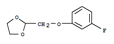 2-(3-氟-苯氧基甲基)-[1,3]二氧雜烷結(jié)構(gòu)式_850348-80-0結(jié)構(gòu)式