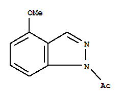 1H-indazole, 1-acetyl-4-methoxy- (9ci)Structure,850363-63-2Structure 1H-indazole, 1-acetyl-4-methoxy- (9ci) Structure,850363-63-2Structure