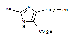 1H-imidazole-5-carboxylic acid, 4-(cyanomethyl)-2-methyl-Structure,857812-37-4Structure 1H-imidazole-5-carboxylic acid, 4-(cyanomethyl)-2-methyl- Structure,857812-37-4Structure