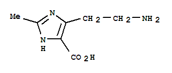 1H-imidazole-5-carboxylic acid, 4-(2-aminoethyl)-2-methyl-Structure,857939-28-7Structure 1H-imidazole-5-carboxylic acid, 4-(2-aminoethyl)-2-methyl- Structure,857939-28-7Structure